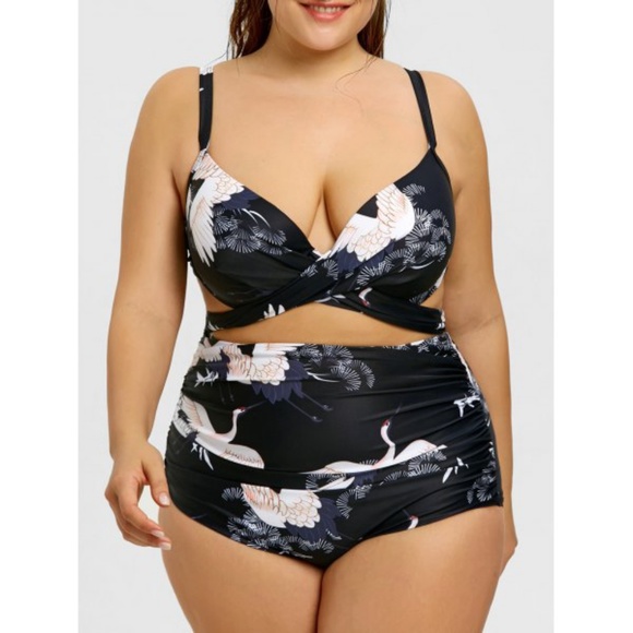 Swim Plus Size Wrap Bikini Set Poshmark